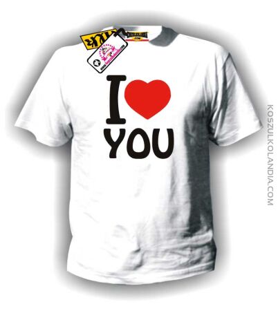 I love you-kocham Cię -koszulka męska
