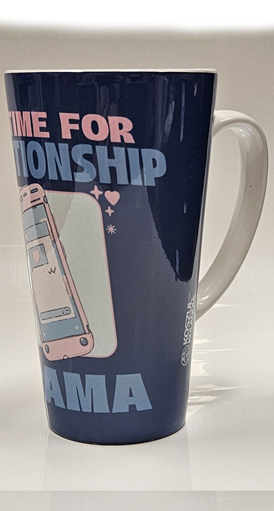 No Time for relationship Drama - duży walentynkowy kubek latte 450ml 3