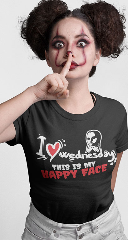 I love Wednesday This is my Happy Face