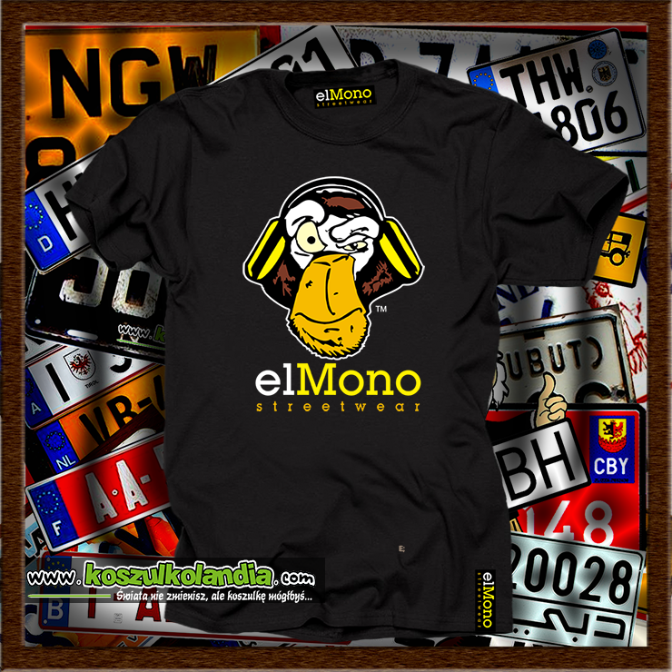 ELMONO el mono koszulka meska streetwear reklama KOSZULKOLANDIA