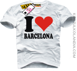 I LOVE BARCELONA - koszulka męska 1