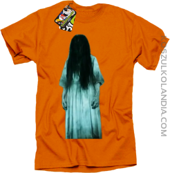 Halloweenowa zjawa zmora - koszulka męska pomarańczowa