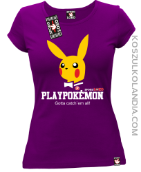 Play Pokemon - Koszulka damska fiolet 