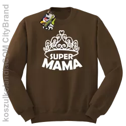 Super mama korona miss - Bluza STANDARD brąz