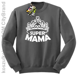 Super mama korona miss - Bluza STANDARD szara