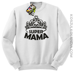 Super mama korona miss - Bluza STANDARD biała