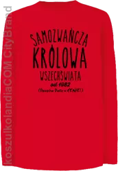 Samozwańcza Królowa wszechświata - Longsleeve dziecięcy czerwony 