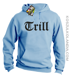 TRILL-bluza męska z kapturem błękitna