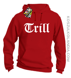 TRILL-bluza męska z kapturem czerwona