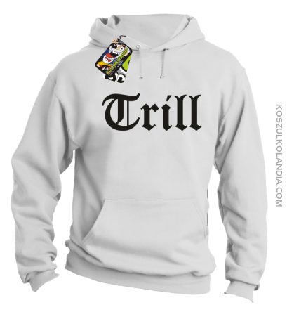 TRILL-bluza męska z kapturem biała