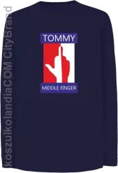 Tommy Middle Finger - Longsleeve dziecięcy granat