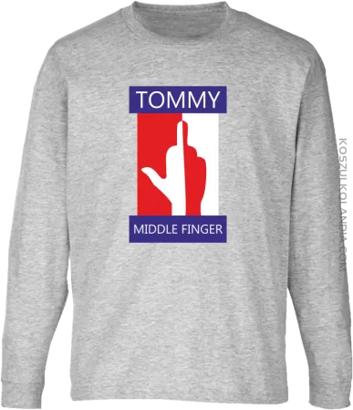 Tommy Middle Finger - Longsleeve dziecięcy 