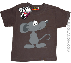 Myszka Pipi - koszulka dziecięca - brązowy