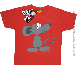 Myszka Pipi - koszulka dziecięca - czerwony