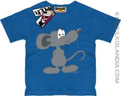 Myszka Pipi - koszulka dziecięca - niebieski