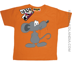 Myszka Pipi - koszulka dziecięca - pomarańczowy