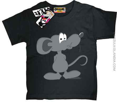 Myszka Pipi - koszulka dziecięca - czarny