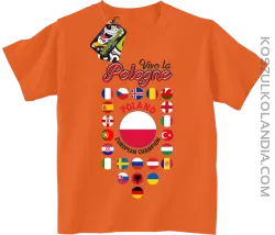 Vive la Pologne - Koszulka dziecięca pomarańczowa 