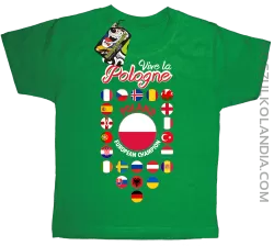 Vive la Pologne - Koszulka dziecięca zielona 
