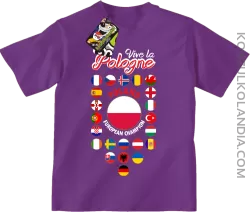 Vive la Pologne - Koszulka dziecięca fioletowa 
