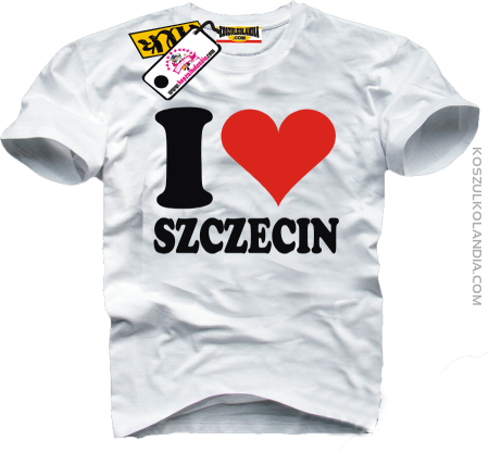 I LOVE SZCZECIN - koszulka męska