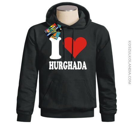 I LOVE HURGHADA - bluza z nadrukiem 1 Bluzy z nadrukiem nadruk