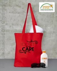 I Don`t ku#wa Care - Torba EKO red