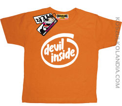 Devil inside - koszulka dziecięca - pomarańczowy