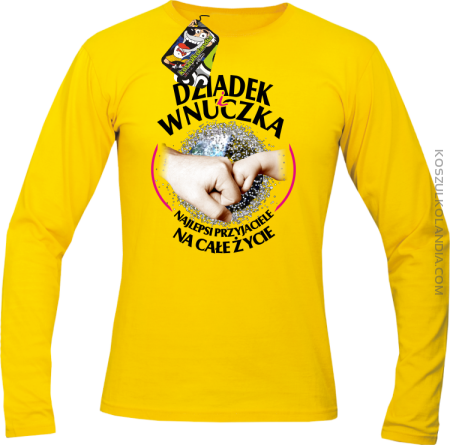Dziadek i Wnuczka - Najlepsi przyjaciele na całe życie -  Longsleeve męski 