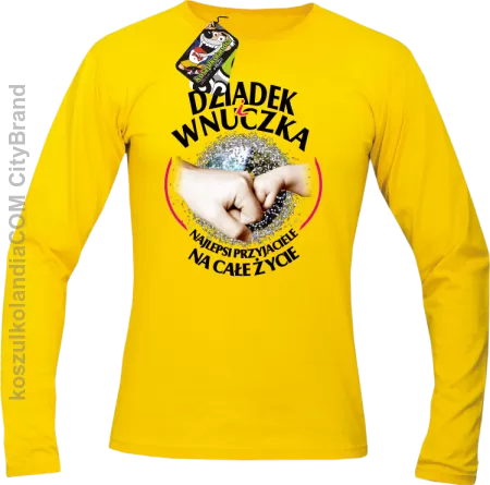 Dziadek i Wnuczka - Najlepsi przyjaciele na całe życie -  Longsleeve męski 