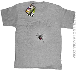 Pajęczyna z pająkiem - koszulka dziecięca melanż 
