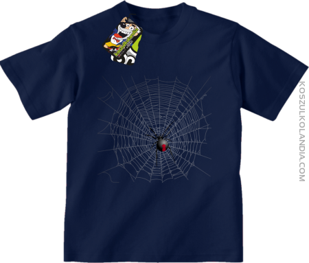Pajęczyna z pająkiem - koszulka dziecięca 