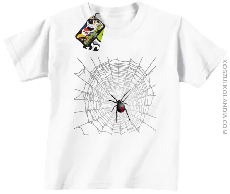 Pajęczyna z pająkiem - koszulka dziecięca 