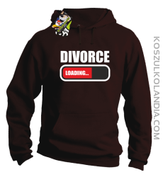 DIVORCE - loading - Bluza z kapturem brąz