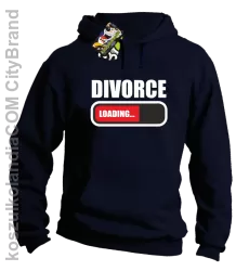 DIVORCE - loading - Bluza z kapturem granat