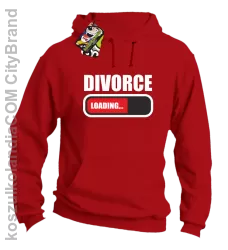 DIVORCE - loading - Bluza z kapturem red