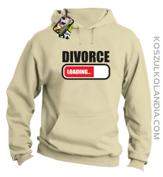 DIVORCE - loading - Bluza z kapturem beż
