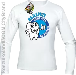 Najlepszy dentysta na świecie - Longsleeve męski biały