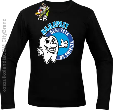 Najlepszy dentysta na świecie - Longsleeve męski czarny