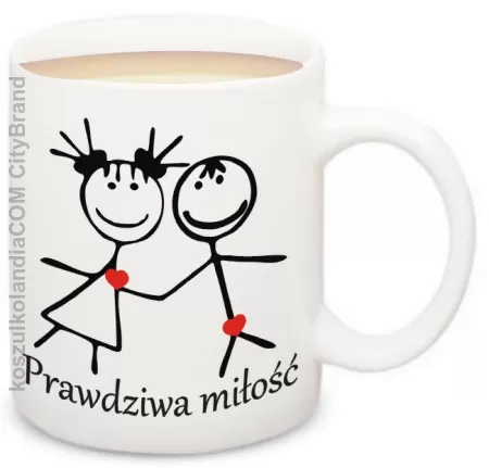 Prawdziwa Miłość Walentynki - kubek ceramiczny Nr KODIA00216k