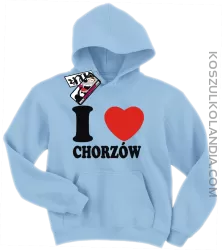 I love Chorzów - bluza dziecięca - błękitny