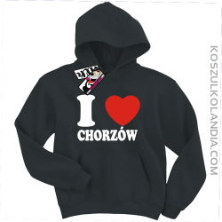 I love Chorzów - bluza dziecięca - czarny