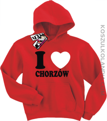 I love Chorzów - bluza dziecięca - czerwony