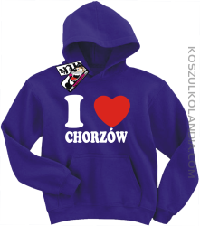I love Chorzów - bluza dziecięca - fioletowy