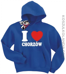 I love Chorzów - bluza dziecięca - niebieski