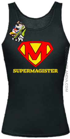Zajefajny magister ala superman - Top damski