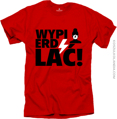 Wypierdalać trzy wersy - t-shirt manifestacyjny męski 