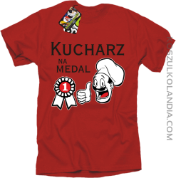 Kucharz na medal - koszulka męska czerwona