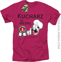 Kucharz na medal - koszulka męska fuchsia