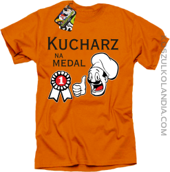 Kucharz na medal - koszulka męska pomarańczowa